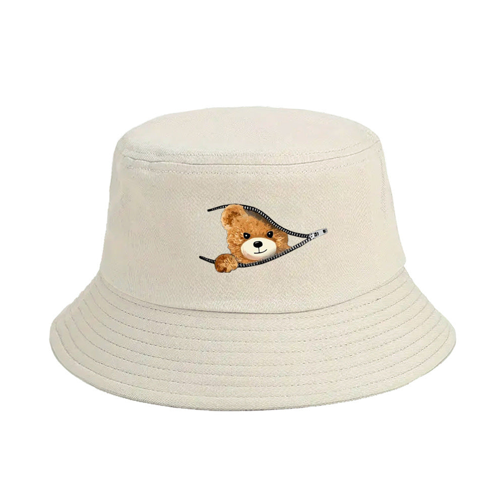 Wholesale New Printed Bear Bucket Hat